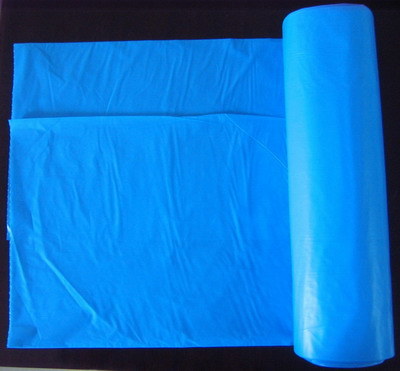 HDPE蓝色一次性C形塑料垃圾袋