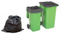 HDPE黑色散装垃圾桶