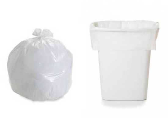 HDPE白色C折塑料垃圾桶