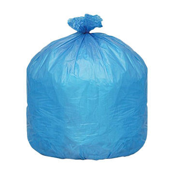 HDPE蓝色一次性C型折叠塑料袋